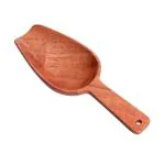 The Indus Valley Brown Neem Wood Scoop Spoon for Measuring Flour
