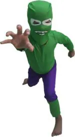 FANCY DRESSESWALE Hulk Avengers SuperHero Kids Fancy Dress Costume with Mask|Standard Kids Costume Wear (6 - 8 Years)