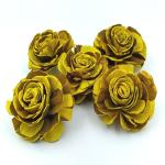CRAFTWAFT Handmade Natural Yellow Rose Flower for Craft & Decorations 2.5 Inch Diameter Dry Flower Pack of 50 Yellow Rose Artificial Flower (2.5 inch, Pack of 50, Single Flower)