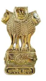 Shubh Sanket Vastu Wall Hanging Ashoka Stambh in Brass Emblem Home/Office Showpiece (H - 8 Inches)