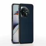 Star Craftune Oneplus 11R 5G Back Cover | Flexible Pu Leather | Super Soft-Touch | Raised Edges |Full Camera Protection | Bumper Case for Oneplus 11R 5G (Blue)