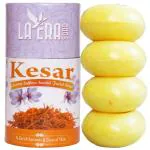 LaEra Kesar Luxary Saffron Sandal Sandal Facial Soap (4 x 100 gm)