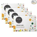 ALZIBA Cream Care Beauty Nourishing Bathing Soap Bar With Almond Oil & Vitamin E - Pack of 4 x 100 GM