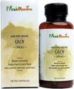FRESH MANTRA ORGANIC Giloy (Guduchi) Capsules - (120 Veg Capsules each, 500 mg) (Pack of 2)