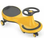 Pandaoriginals Black And Yellow Plastic Non Electric Smooth Ride Plasma Car