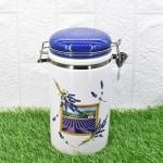 Kookee Ceramic Airtight Canister Jars & Containers Set Kitchen Food Storage, (Pack of 1) (8369)