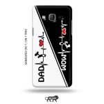 Tweakymod Printed Mom Dad Back Cover For Samsung ON7