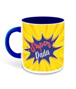 Whats Your Kick Super Dada Design Printed Dark Blue Ceramic Coffee Mug and Tea Mug 325ml