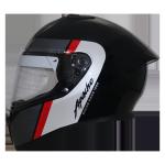 TVS Racing Apache themed Full face Helmet Red & White XXL