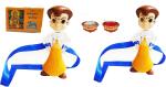 Kavim Kids RA 22317 Plastic (PVC) Rakhi, Greeting Card, Chawal Roli Pack Set (Two Chota Bheem Light Rakhi with little Hanuman Chalisa)