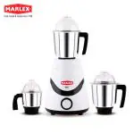 Marlex Bolt Non Metallic Mixer Grinder,White, 3 Jars, 750 Watts