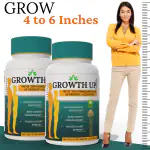 Divya Shakti Ayurveda | Growth UP, Height Growth Whey Protein for Height Increasing and Height Gain, Height Enhancer Capsule | Pack Of 2