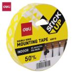 Deli Adhesive Transparent Mounting Double Sided Foam Tape for Bonding & Holding, 40cm, Pack of 1