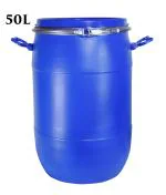 KGN Traders Plastic Drum 50 Liter With Lid Long Lasting and Durable Drum Blue Color