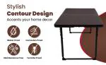 Supreme Furniture Congo Multi-Purpose Foldable Plastic Table Suitable for Indoor & Outdoor(Globus Brown)