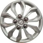 WolkomHome car Wheel cap, Hub Cap Wheelcover Wheel Cover Universal for All 16 inch Wheel Size cars (Full Silver Color Black)