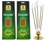 The Aroma Factory Citronella Garden Incense Sticks Agarbatti - Herbal & Natural, 60 Sticks (2 Packs)