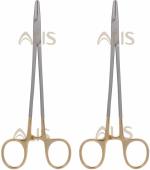 Alis Silver Tc Needle Holder Ayo Hegar Tungsten Carbide Insert Jaw Scissors