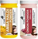 Park Daniel Pure And Natural Amba Haldi Powder And Onion Powder, 100 G Each (Combo Of 2) |Hair Care|Dandruff Control hair Powder|Healthy Strong Hair Mask