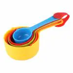 CLASSY TOUCH Measuring Spoons and Cups for Kitchen Cake Baking and Cooking Teaspoon,Tablespoon Spoon,Set Multicolour, 10 Pcs