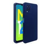 Rakulo Liquid Silicone Flexible with Camera Protection Soft Back Cover Case Samsung Galaxy M12 (Blue)