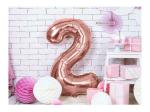Festiko 2nd Birthday Party Decoration, 2nd Birthday, Second Birthday Decorations Items, Second Birthday Decorations (Rose Gold Number 2 Foil Balloons 40Inch)