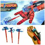 PlayVista Toy for Kids spider man web shooter spider-man gadget Hand Wearable Glove Fun Game Toy Hero Launcher Wrist Toy Set,Cosplay Launcher Bracers Accessories,Sticky Wall Soft Bomb Funny Children's Educational Toys