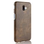 EXCLESIOR Samsung Galaxy J6 Plus Coffee Shockproof, Solid Grip, PU leather Back Cover