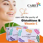 Caret Organic Glutathione Vitamin C Skin Brightening Soap -Vegan & Paraben Free (75G)-Pack of 2