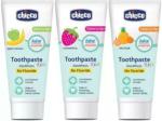 24 CARE HEALTH & HYGIENE Chicco Toothpaste for 1Y to 6Y Baby, Fluoride-Free, Preservative-Free, Cavity Protection (50g) (1 Strawberry flavour, 1 Apple Banana Flavour, 1 Mixed Fruit Flavour - PACK OF 3)
