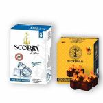 SCORIA Brain Freezer Hookah Flavour & 250gm Scoria Coconut Coal (Pack of 2)