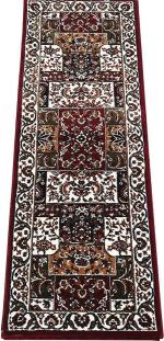 ADIB CARPET Maroon Silk Carpet 72 Inch 48 Inch