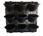Kyaaro Green Plastic Vertical Garden Planters With Pots