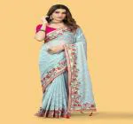 Aadisat ayurveda PARTY WEAR SEQUENCE SAREE C