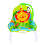 Baby Moo Newborn To Toddler Portable Rocker With Hanging Toys Lion Green