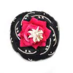 Honbon Rose Flower artificial hair style Studded Juda/Fancy Bun Hair Accessories for Women 1pcs