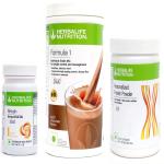 HERBALIFE NUTRITION FORMULA 1 CHOCOLATE (500gm)+ PROTIEN POWDER (200gm) + AFRESH GINGER (50gm)