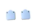 OTS LIGHTS White Push Button Wood Mech Wardrobe ON/Off Cabinet Door Switch (Pack of 2)