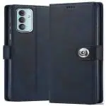 Fastship SAMSUNG A35 5G ( 2024) Flip Cover | Full Protection |Back TPU Wallet Button Magnetic Book Cover Leather Flip Case for SAMSUNG Galaxy A35 5G - Blue