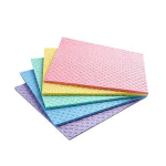 QinPin Magic Sponge Home Cleaning: Eco-friendly Soft Cellulose Scrubber Pad, Dual-sided, Sponge Wipe for Multipurpose Use (Pack of 5)
