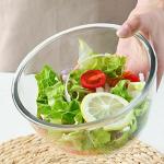 PUREFIT ; Healthy Me Borosilicate Multipurpose Round Glass Mixing & Serving Bowl with lid, Microwave Oven & Freezer Safe, 500ml, Pack of 3 Festive Gift Pack