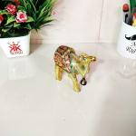 KridayKraft Metal Camel Statue with meenakari Work Handmade Decorative Animal Showpiece for Home,Office