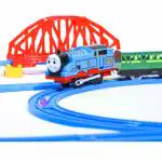 ADKD Musical Vintage Thomas Train World Toy Train Track Set Big Size (Color May Vary)