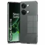 Coverage Rubber silicone Back Cover for OnePlus Nord 3 5G - Transparent