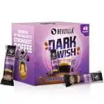 Bevzilla 48 Black Roast Coffee Sachets - 96 Grams(Dark Wish Coffee) | Black Roast Rich & Dark Instant Coffee Powder | Strongest Coffee| Dark Roast Arabica Coffee | Bold & Intense| Makes 24 Cups