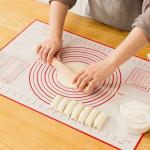 Kienlix Silicone Baking Mat Pizza Dough Maker Pastry Kitchen Gadgets Cooking Tools Utensils Bakeware kneading Accessories, 50 x 40 cm