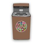 HIZING Waterproof washing machine cover Compatible for Bosch Front Load 7.0 Kg WAK24169IN Floral Beige print