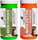 Park Daniel Pure And Natural Neem Powder And Manjistha Leaf Powder, 100 G Each (Combo Of 2) |Hair Care|Dandruff Control hair Powder|Healthy Strong Hair Mask