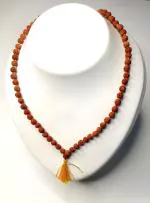 C B J Rudraksha Mala 108 Beads Original Genuine Rudraksha Malaa Rosary with IGL Certificate for Men & Women