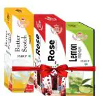 ROYAL RAJ BUTTER SCOTCH, ROSE SYRUP AND LEMON SYRUP 750mlX3 (PACK OF 3)-A5
